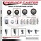 Service Caster 35 Inch Maroon Polyurethane Wheel Swivel 58 Inch Threaded Stem Caster Set 2 Brakes SCC SCC-TS20S3514-PPUB-MRN-58212-2-TLB-2 - alternate 5